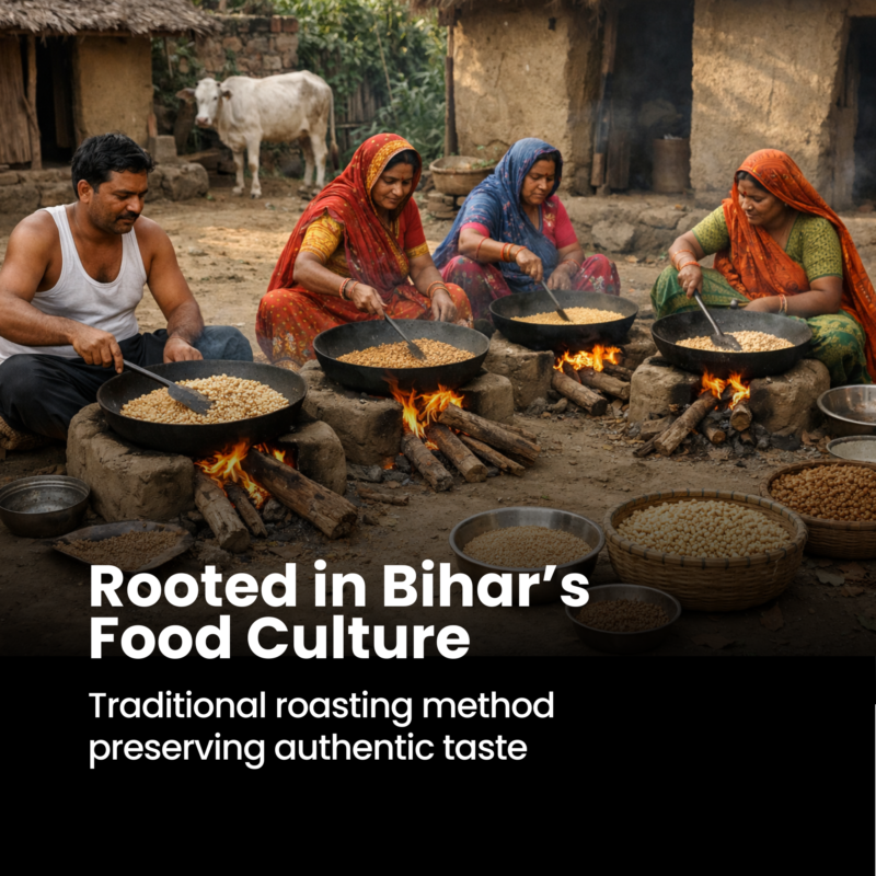 Bihar’s Traditional Roasted Snack Loved Across India
